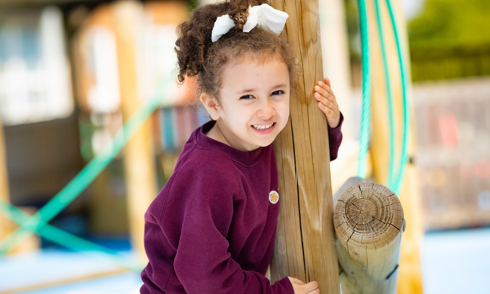 Tudor Academy Pupil in the School Grounds Image